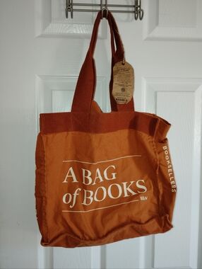 A BAG of BOOKS Rust Orange Tote